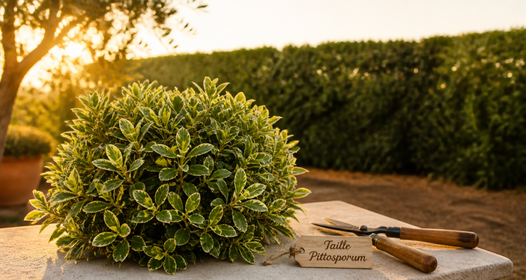 quand tailler les pittosporum, pittosporum taillé au jardin