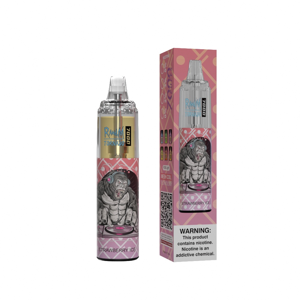 RandM Tornado 7000 Strawberry Ice – Bild 2