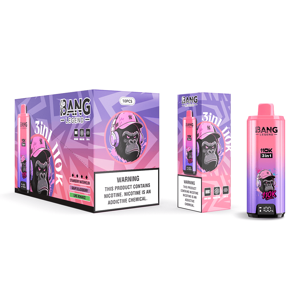 Bang Legend 110K Strawberry Watermelon & Grapes Blackberry & Lime Romance – Bild 2