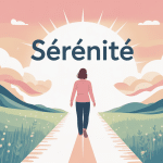 être serein illustration chemin paisible