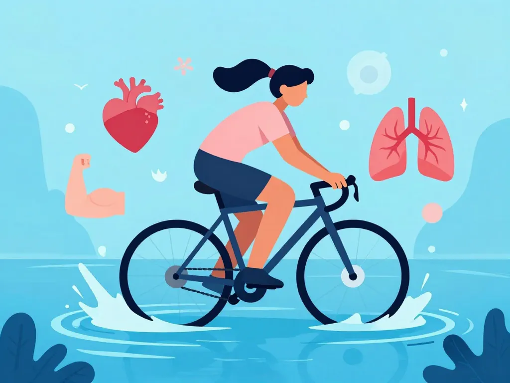 illustration velo aquatique bienfaits