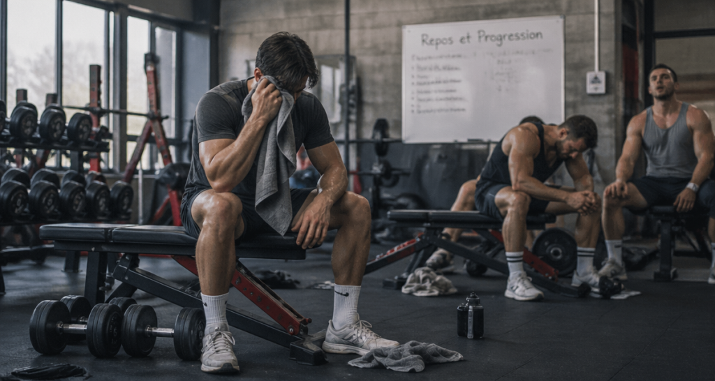 musculation tous les jours salle athlète repos