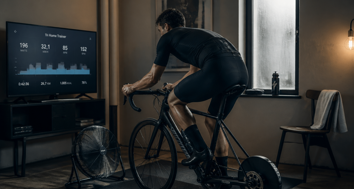1h de home trainer par jour cycliste séance intérieur