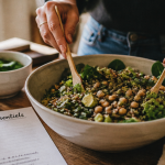 aliments et acides amines bol quinoa pois chiches