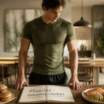 aliments mauvais pour les muscles sur une table, comparaison plats