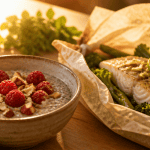 recette pour maigrir le ventre bowl chia cabillaud légumes
