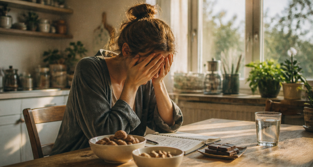 retrouver de l energie mentale femme fatiguée cuisine