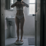 si on se peser le soir combien enlever femme sur balance