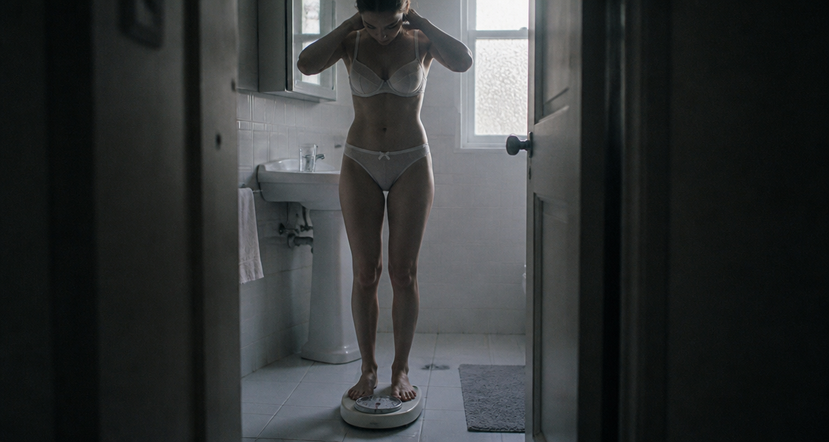 si on se peser le soir combien enlever femme sur balance