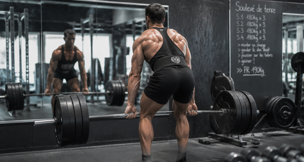 souleve de terre muscle dos jambes bras