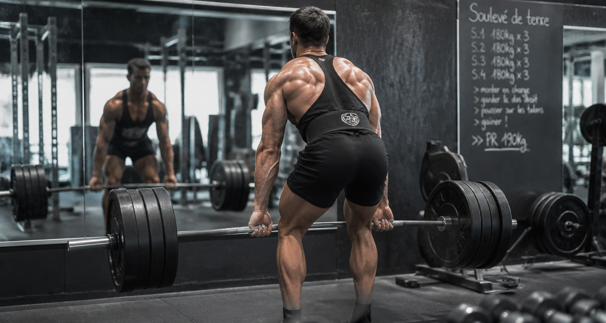 souleve de terre muscle dos jambes bras
