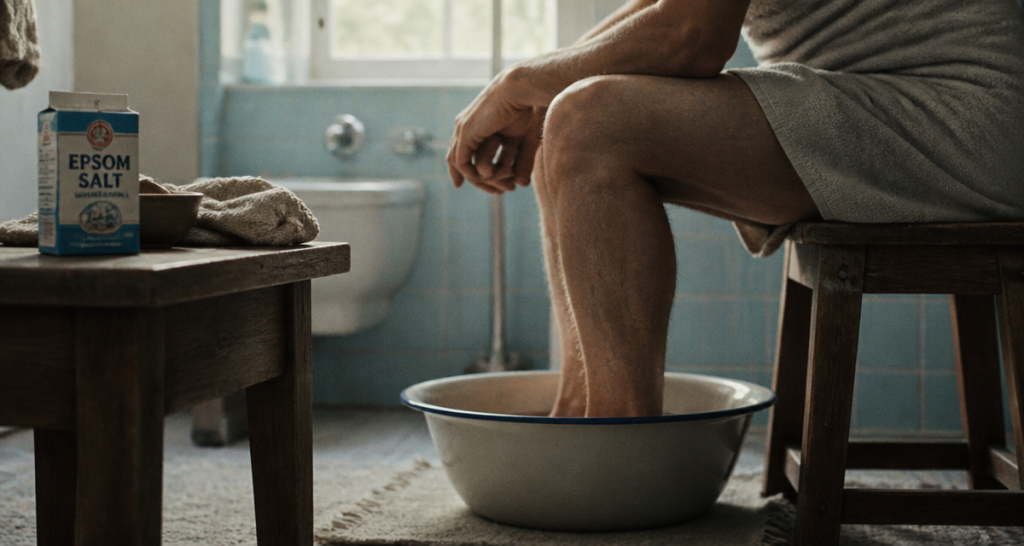 tendinite sous le pied remede de grand mere bain de pieds