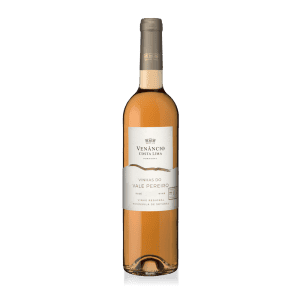 Vinho rosé Venâncio Costa Lima Vinhado Vale Pereiro, produzido na Península de Setúbal, Portugal, com reconhecimento de qualidade e elegância, ideal para momentos especiais.