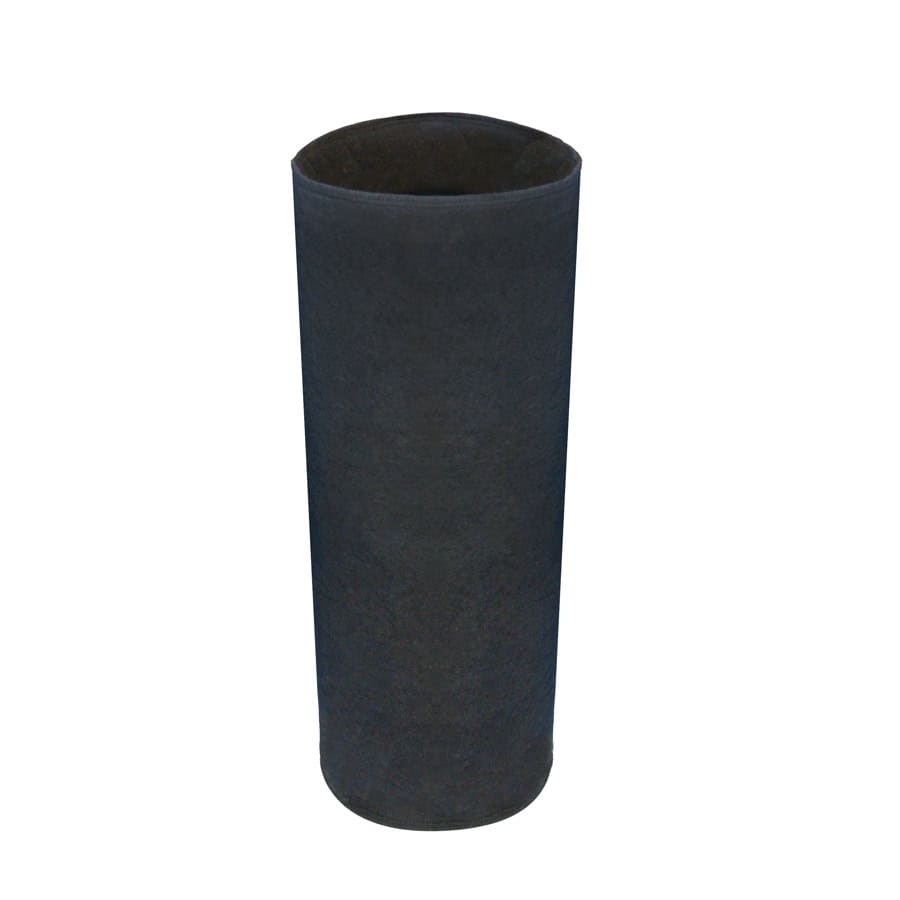 Heavy-duty black vent pipe insulation sleeve for ventilation systems.