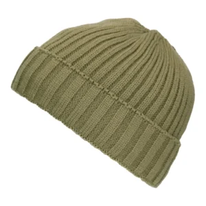 Beanie Muts Heavy Knit groen
