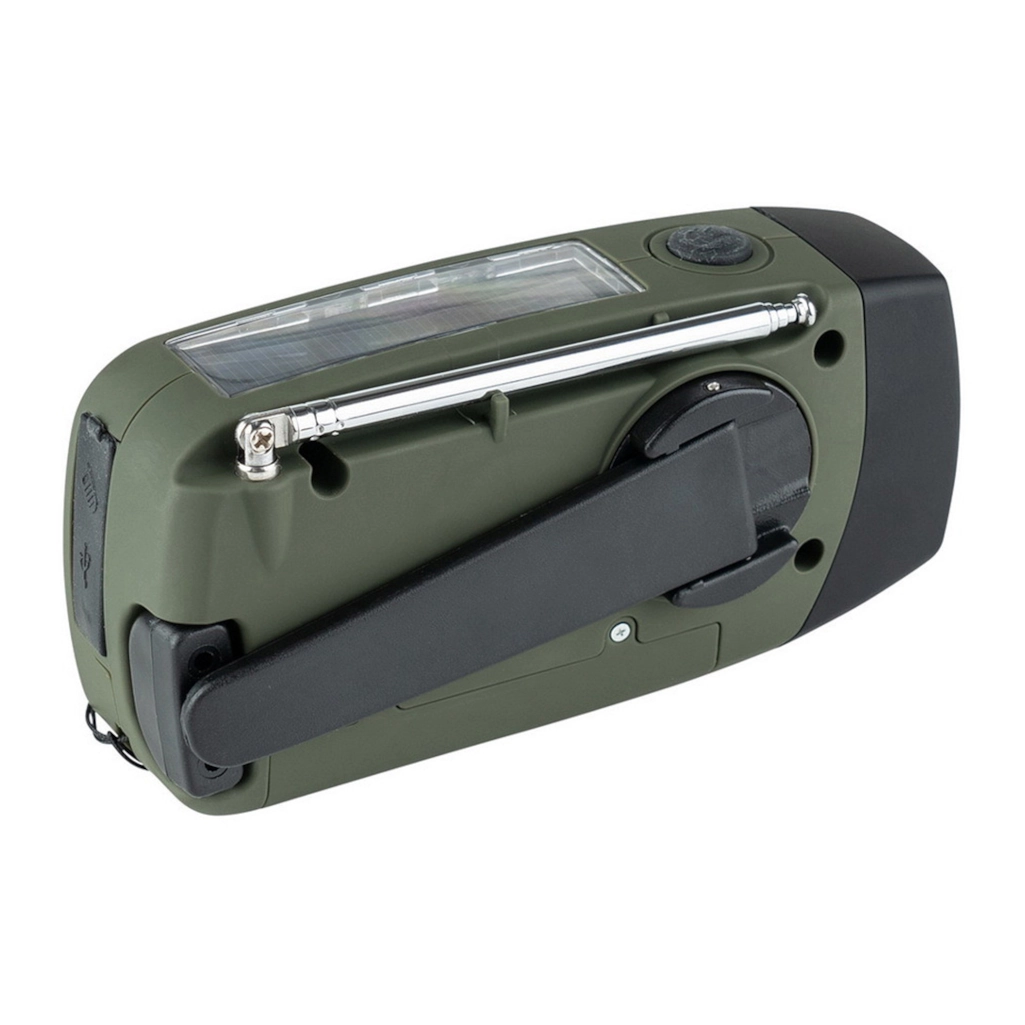 Noodradio achterzijde