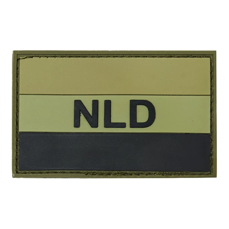 Patch 3D PVC NLD groen