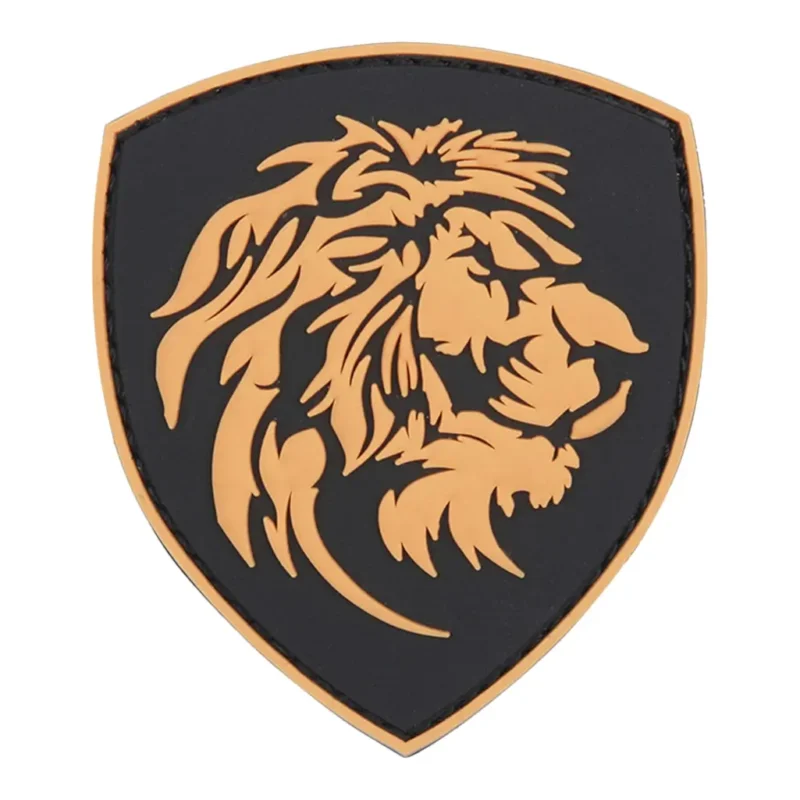 Patch 3D PVC Nederlandse Leeuw oranje