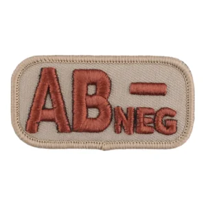 Patch bloedgroep beige ab-negatief