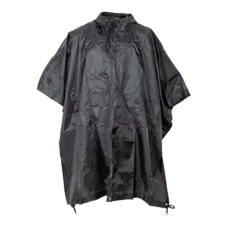 Poncho Rip Stop Black