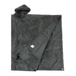 Poncho Rip Stop Black detail