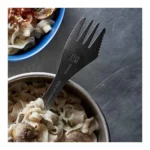 Spork Titanium in gebruik