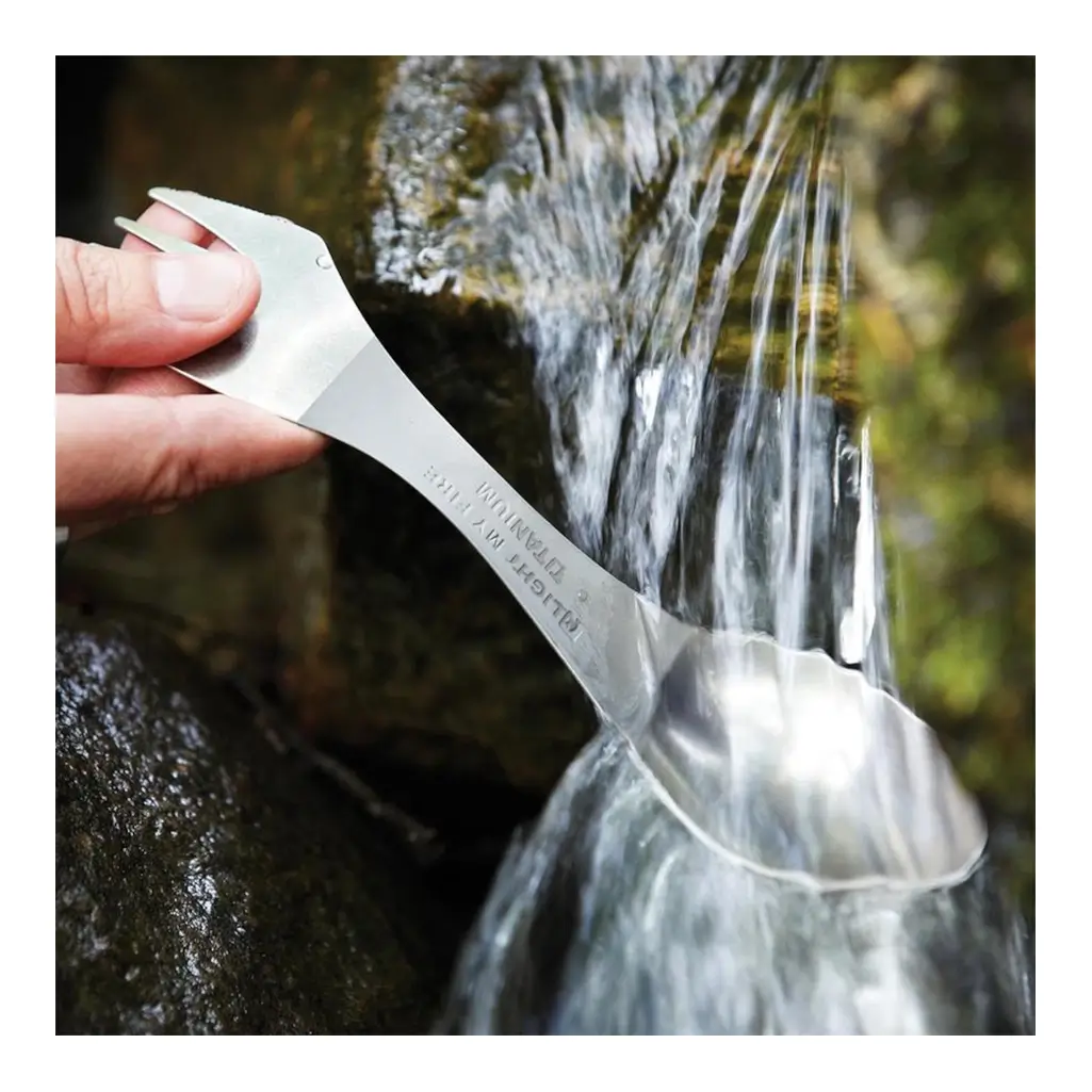 Spork Titanium makkelijk reinigen