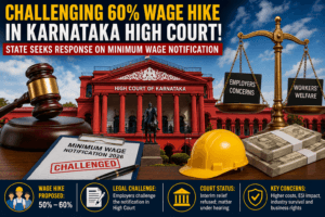 Karnataka contract workers minimum wage ESI ceiling issue 2026