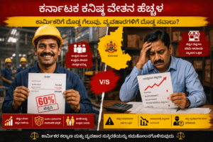 Karnataka contract workers minimum wage ESI ceiling issue 2026