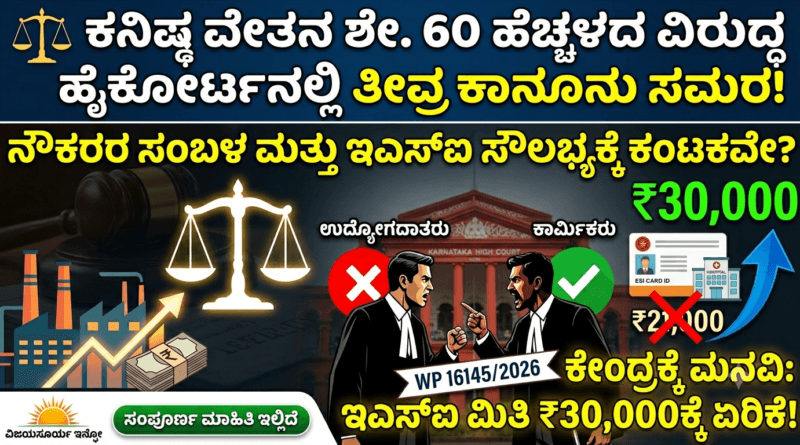 Karnataka High Court case minimum wage hike 2026 vijayasurya info