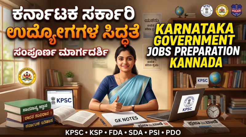 KPSC Preparation Kannada: ಕರ್ನಾಟಕ ಸರ್ಕಾರಿ ಉದ್ಯೋಗ ಬೇಕಾ? KPSC, PSI, FDA, SDA ಪರೀಕ್ಷೆಗೆ ಸಂಪೂರ್ಣ ಸಿದ್ಧತಾ ಗೈಡ್