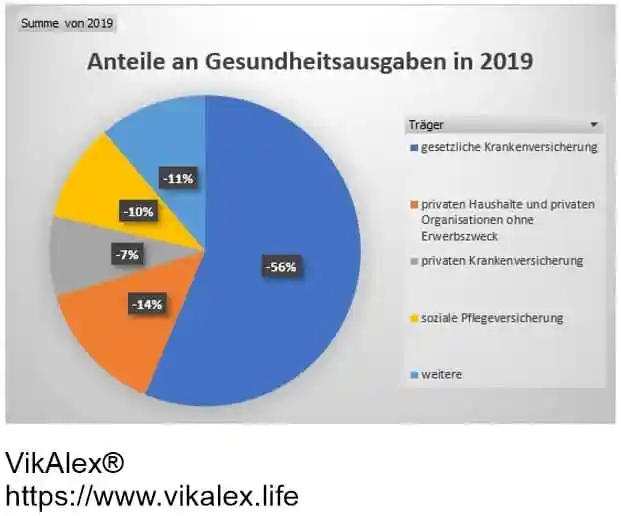 Gesundheitsausgaben 2019 Anteile