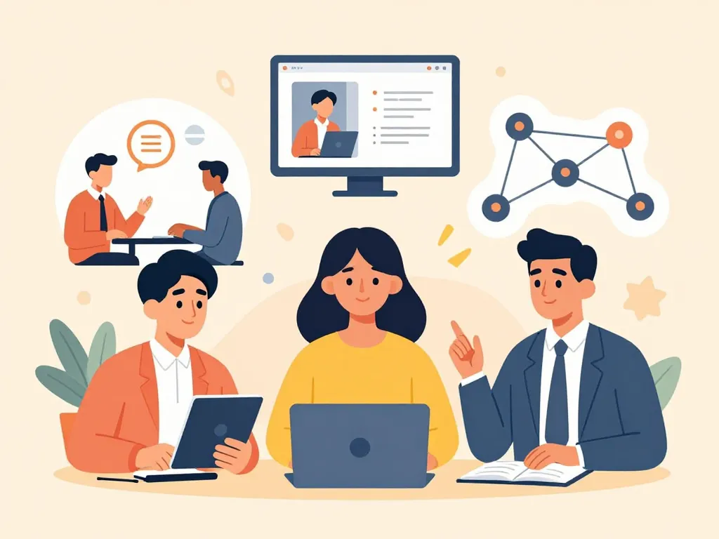 Illustration skool créateurs coach consultant