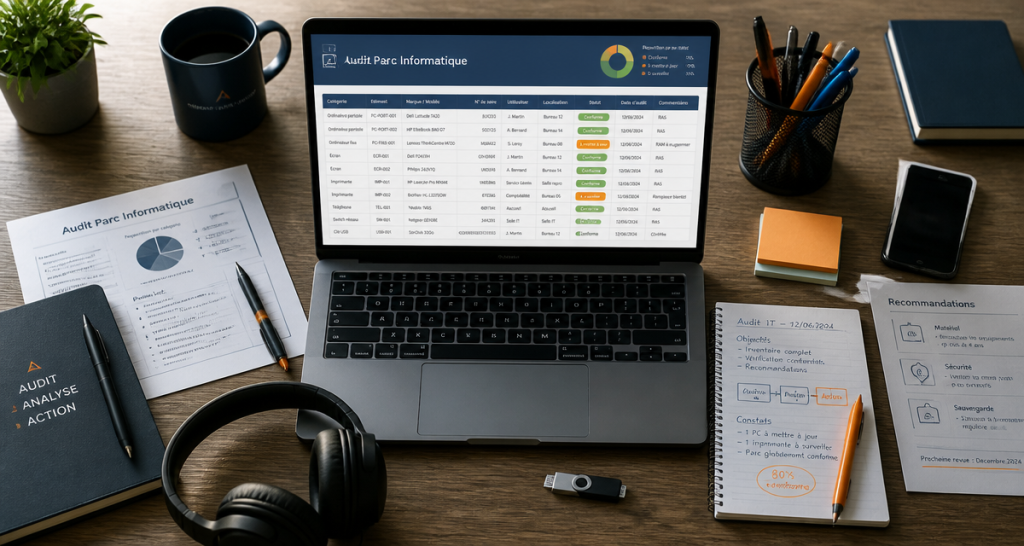 audit parc informatique sur bureau professionnel