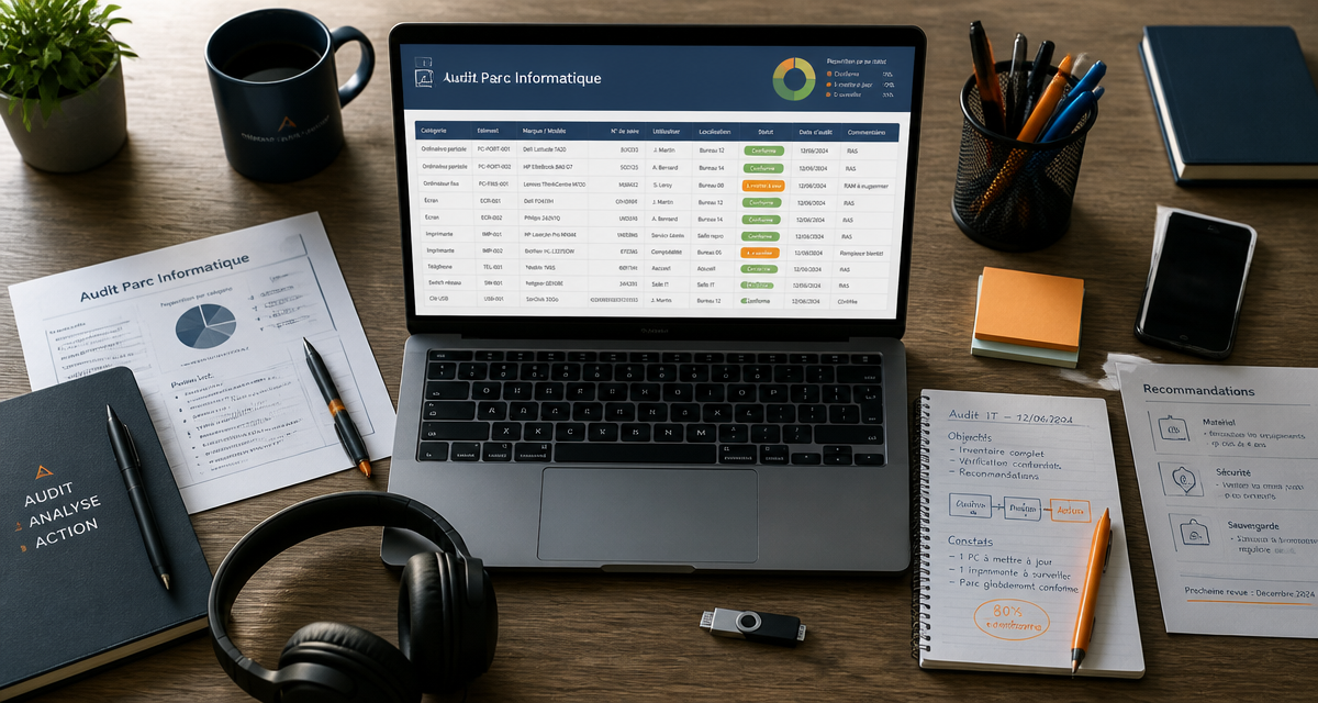 audit parc informatique sur bureau professionnel