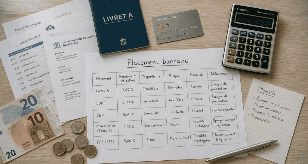 meilleur banque pour placer son argent documents tableau