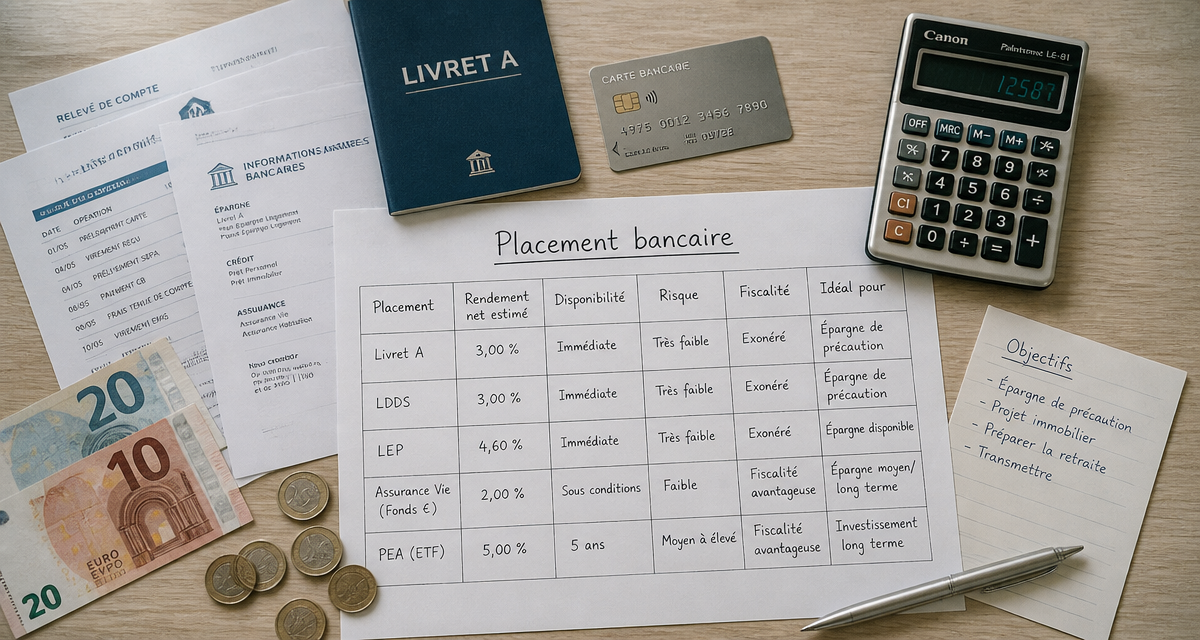 meilleur banque pour placer son argent documents tableau