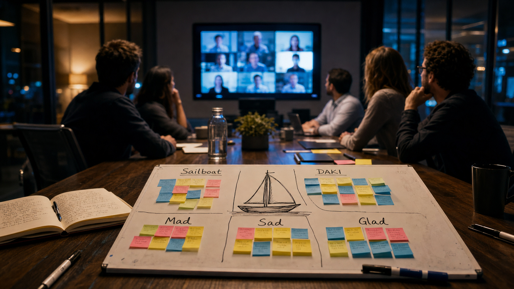 Exemple de rétrospective agile en réunion pour briser la routine d’équipe