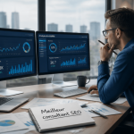meilleur consultant seo analysant des données
