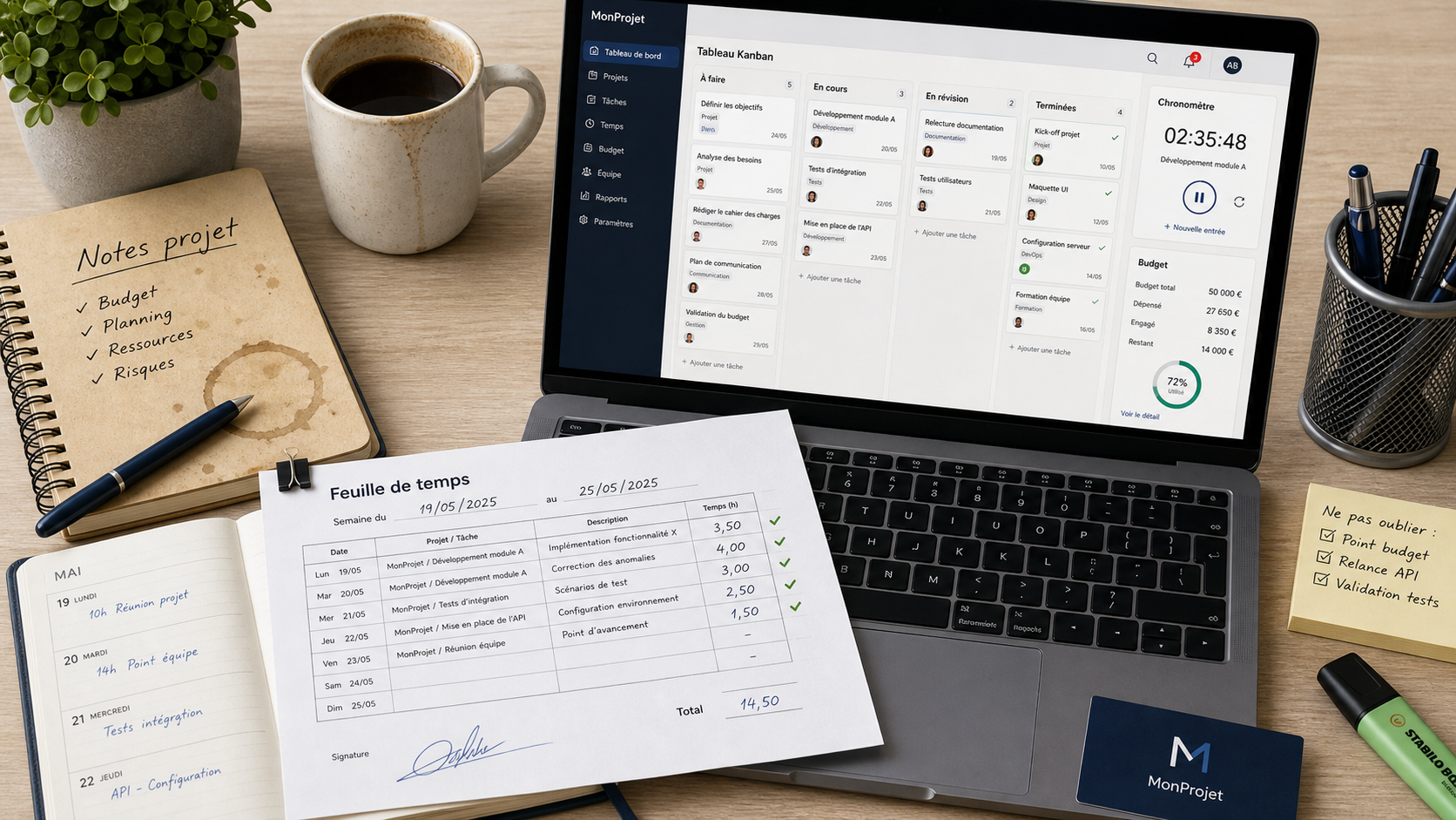 Paymo centralise le suivi du temps et la facturation des projets en retard