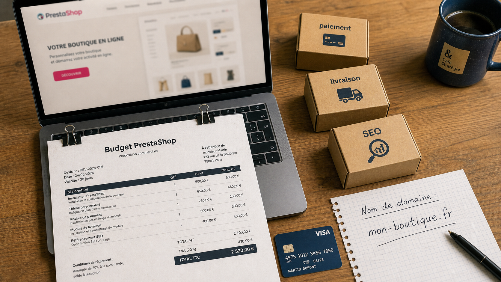 PrestaShop prix : budget hébergement, modules et maintenance