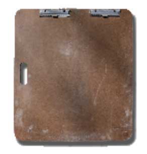 A rustic brown wooden door with a weathered surface, perfect for art gallery entrances or creative spaces.