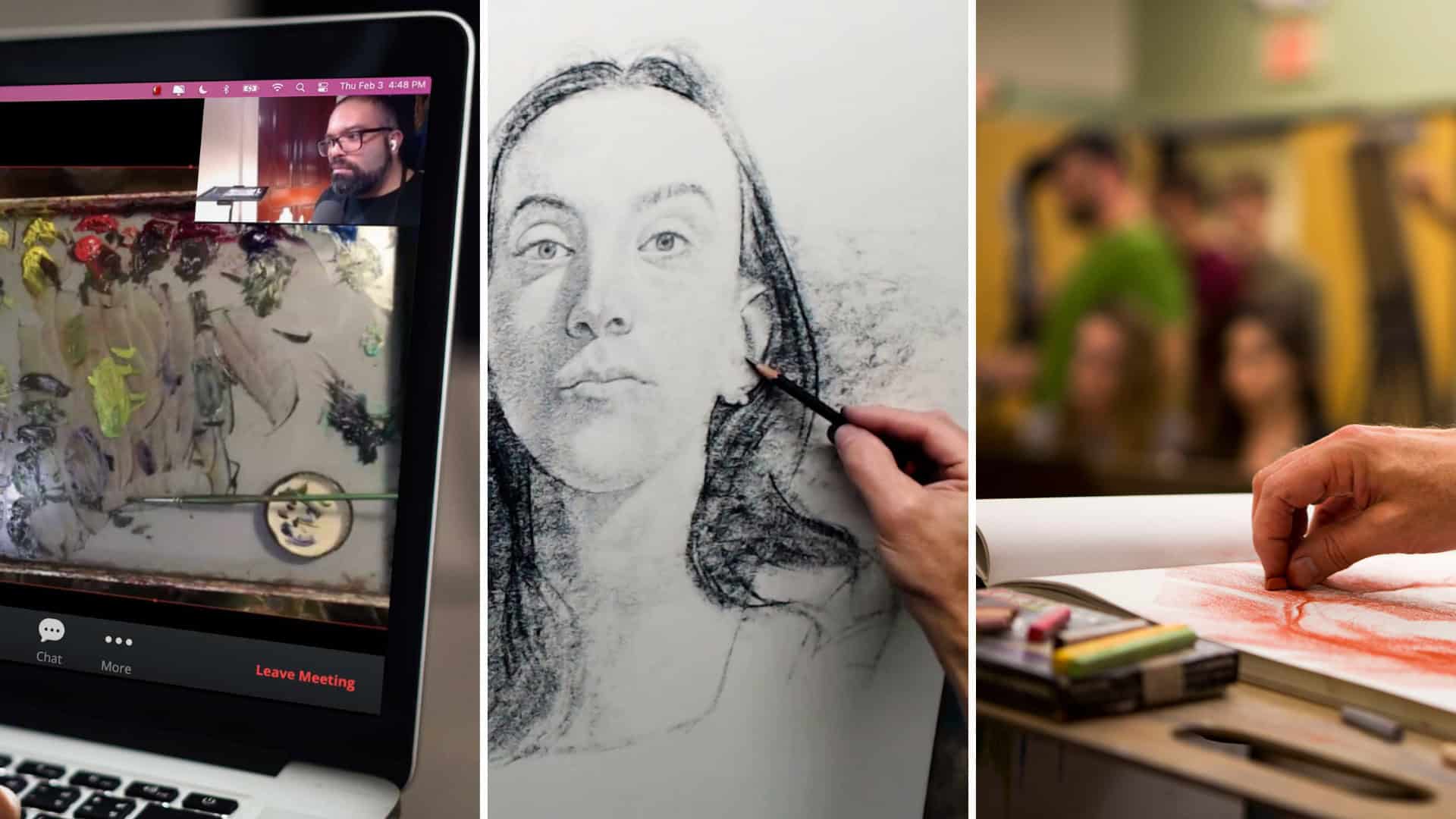 Keith Richards drawing portrait