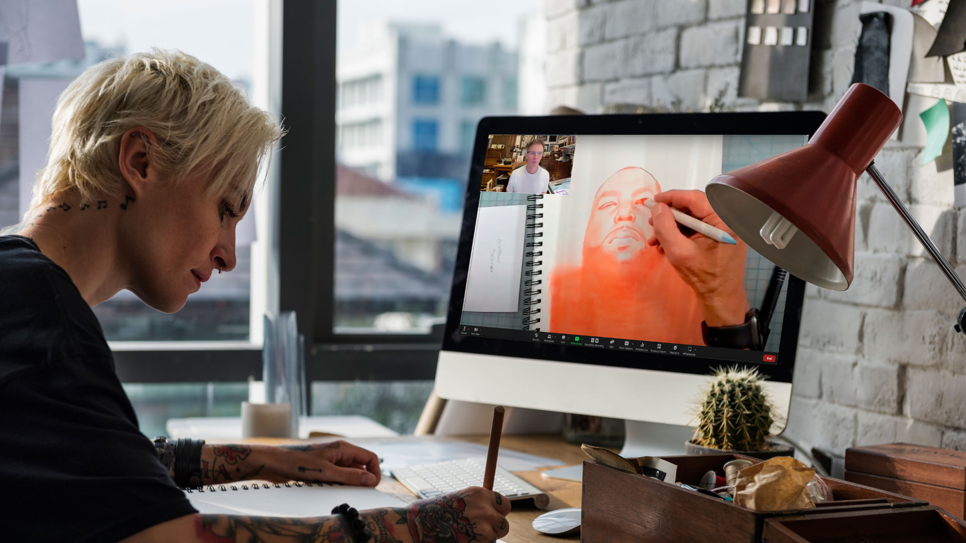 Keith Richards drawing portrait