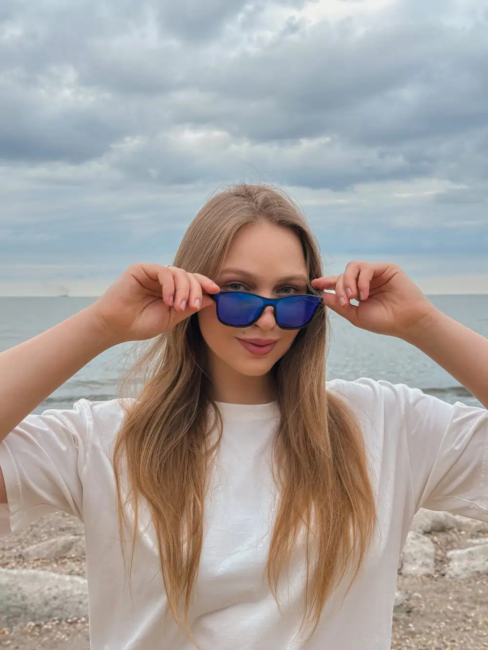 Голубые солнцезащитные очки Samara Blue