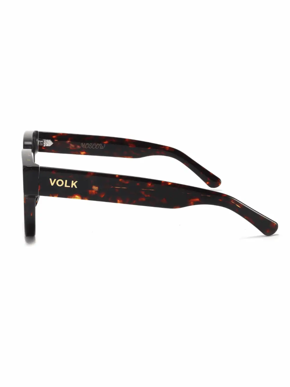 Очки VOLK Premium Moscow Tortoise боковой вид, ацетатная оправа