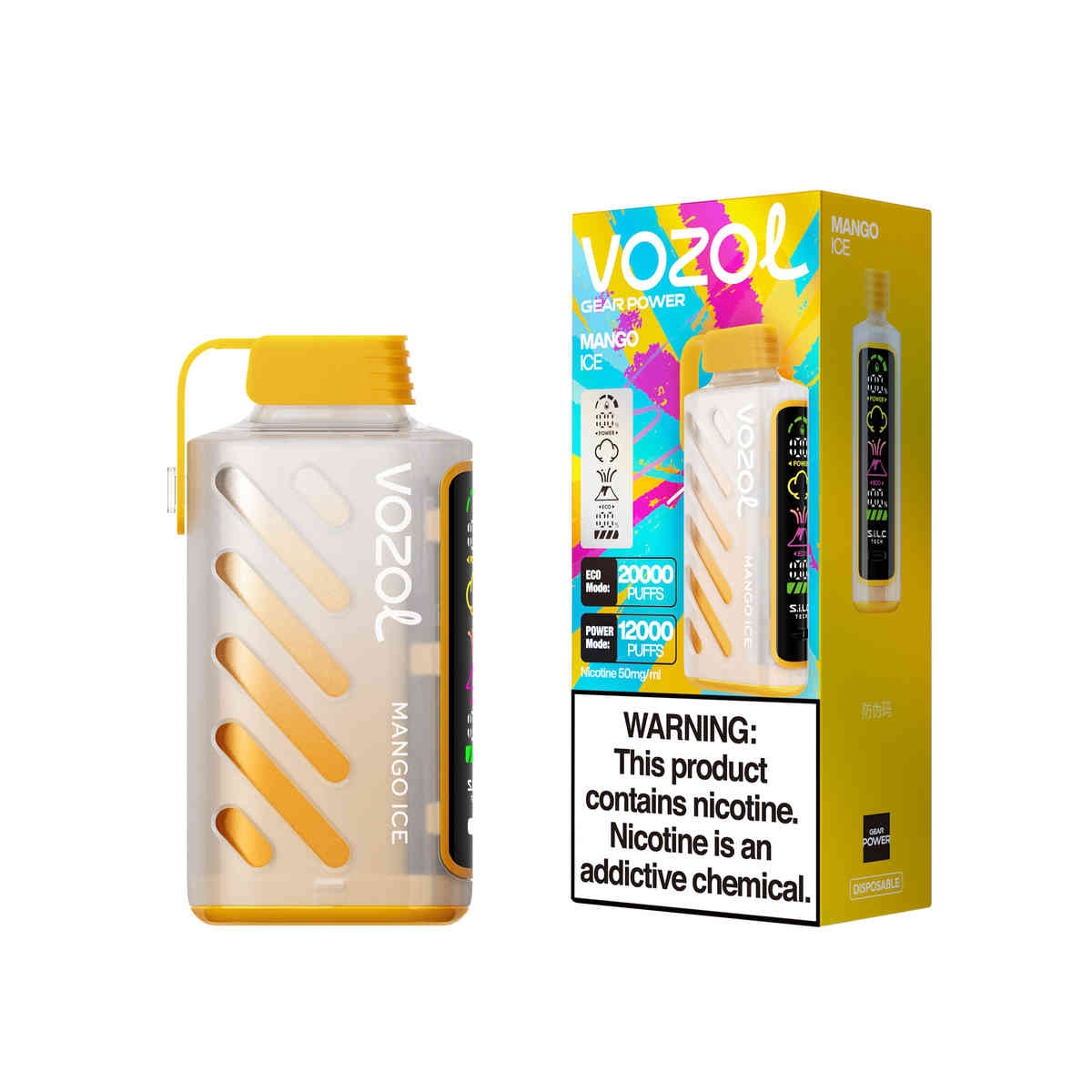 Vozol Gear Power 20000 Mango Ice – Bild 2