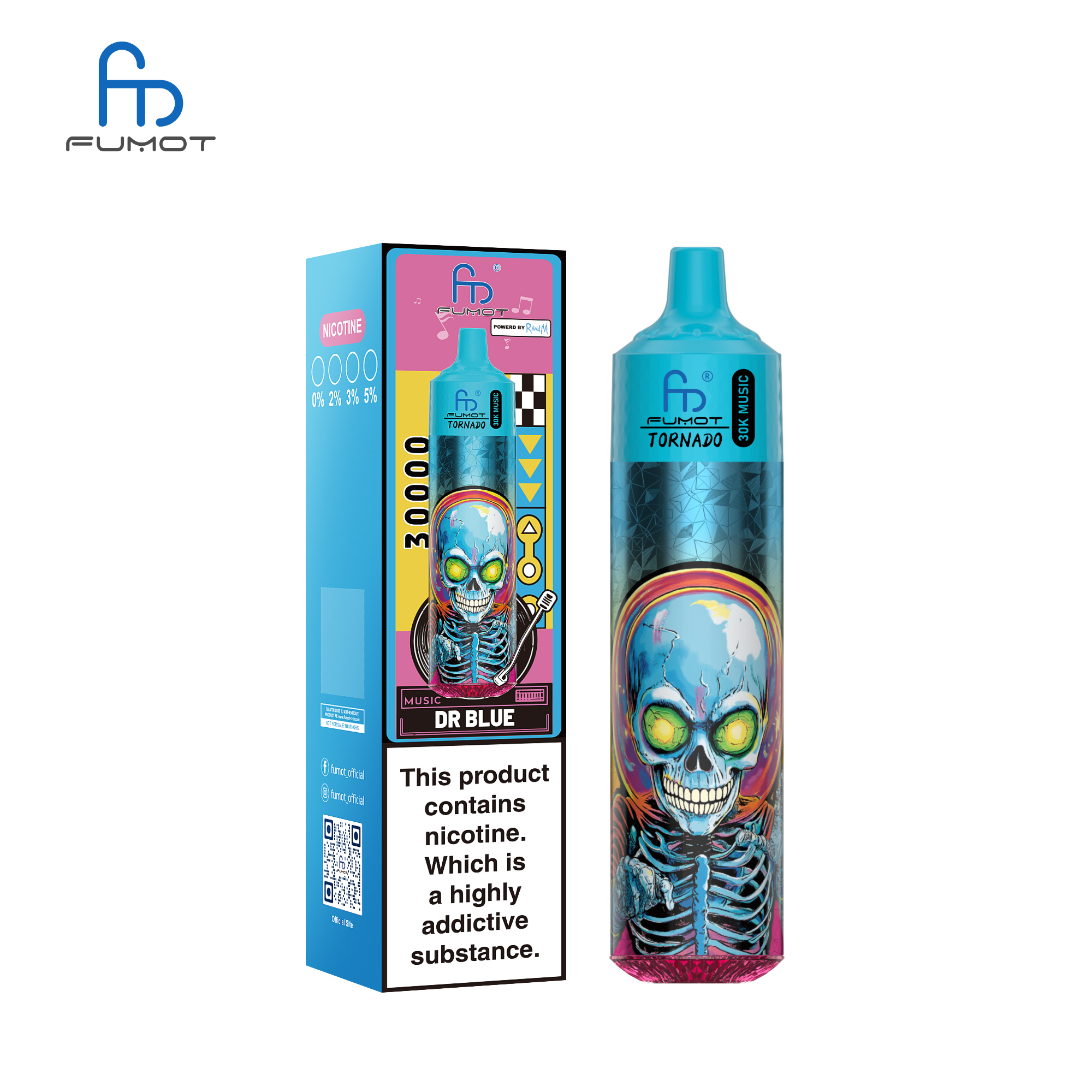 Fumot Tornado 30K Music Dr Blue – Bild 3