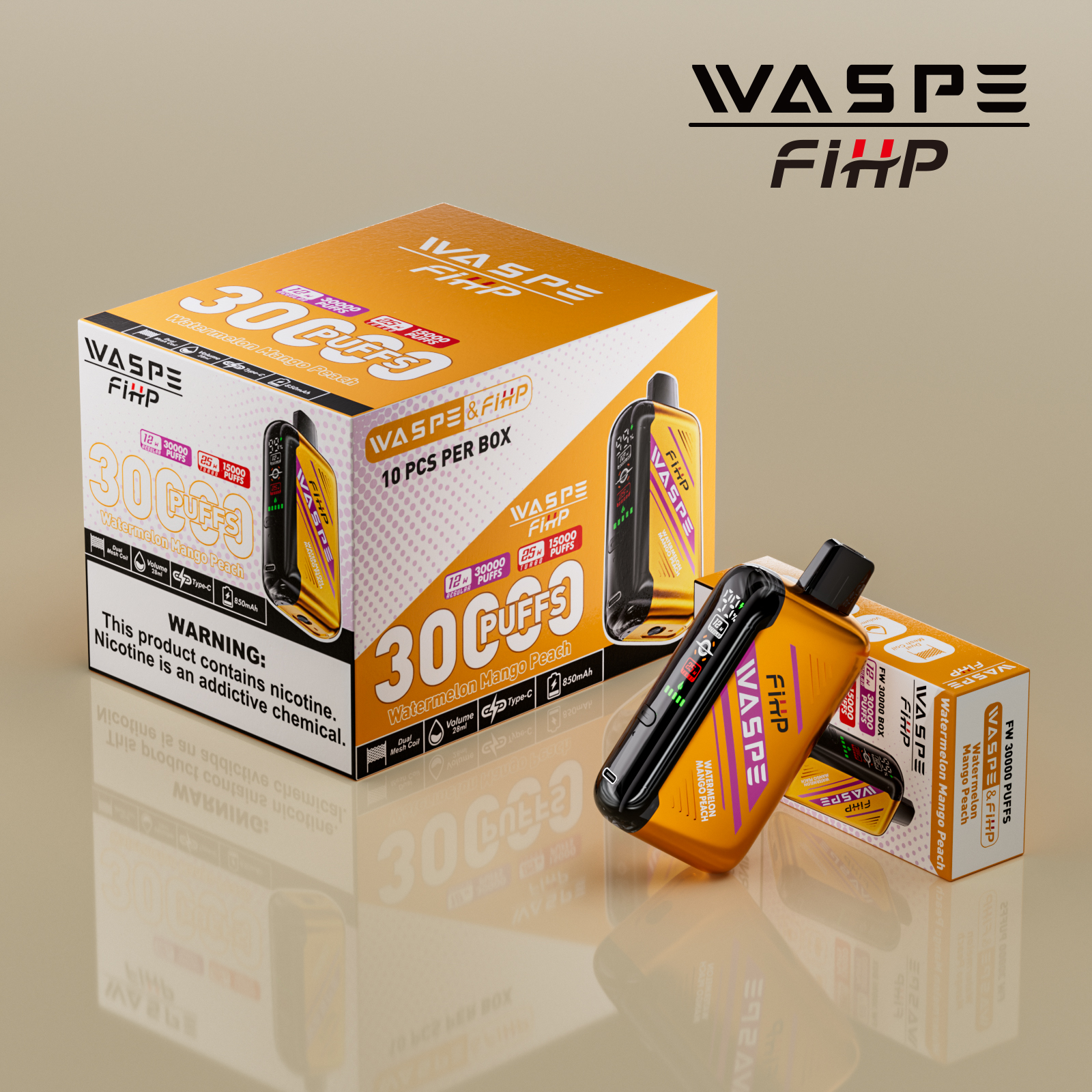 WASPE 30000 Watermelon Mango Peach