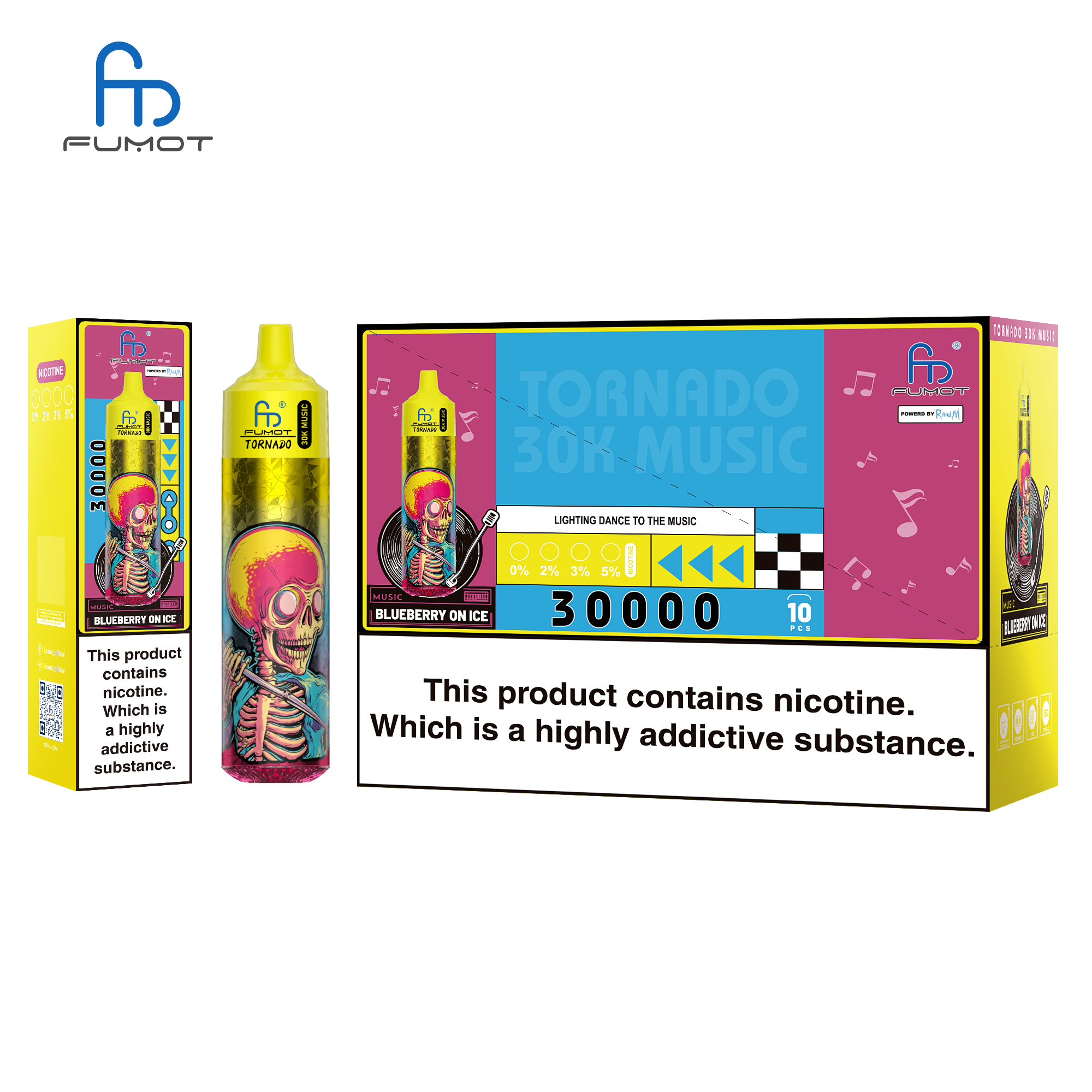 Fumot Tornado 30K Music Blueberry On Ice – Bild 4